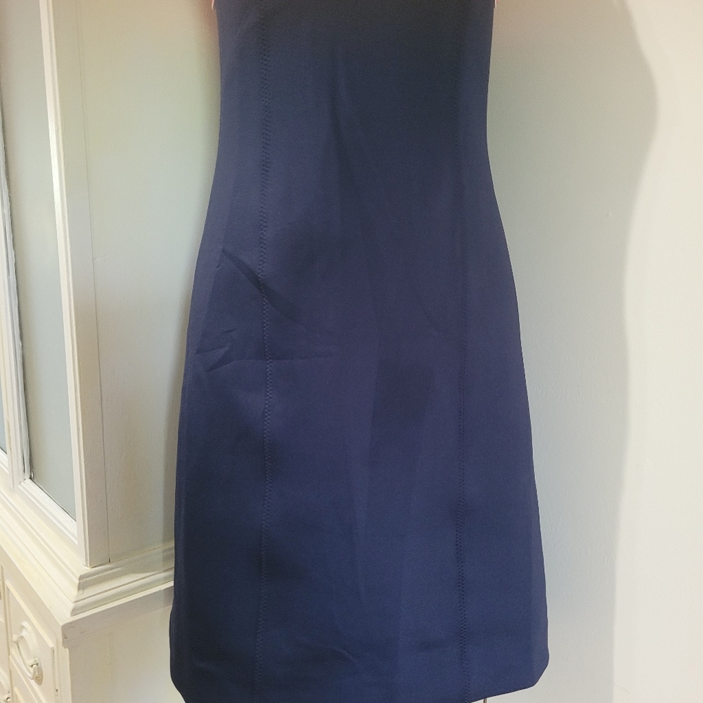 Lilly Pulitzer Shelbee True Navy And Pink Stretch Bodycon Mini Dress  Sz S - Picture 4 of 14